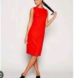 Eileen Fisher Vibrant Red Midi Dress